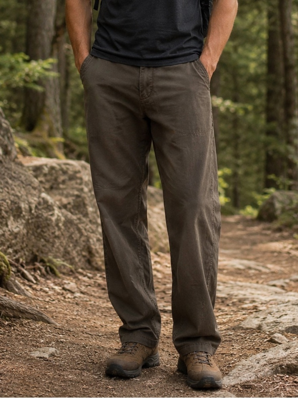 Royal Robbins Brown Straight Fit Hiking Pants Men’s 38x30 Cotton Camping Outdoor
